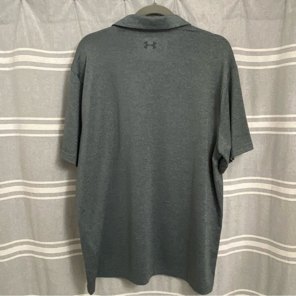 UNDER ARMOUR / Men's The Playoff Polo Loose Fit Gray Size XL - Picture 2 of 9